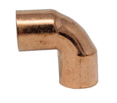 TFI W02089 3-1/2" Copper 90 Elbow Import