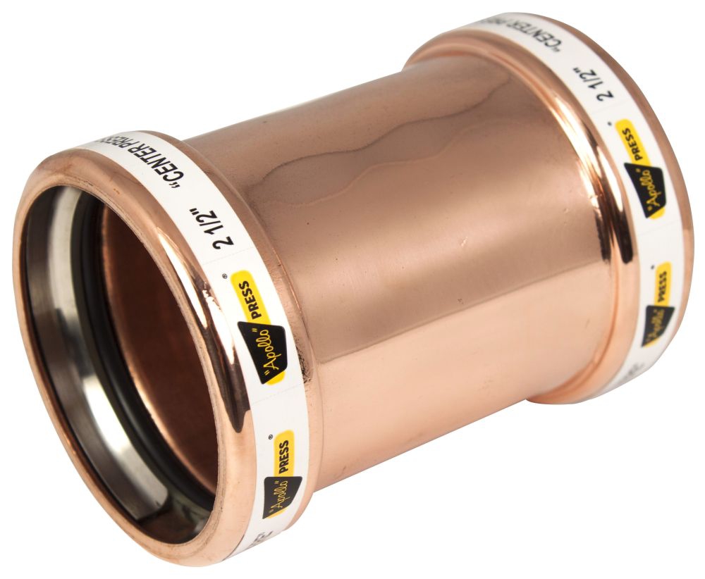 APOLLO 10061932 2-1/2" COPPER COUPLING NO STOP 801 PRESS X PRESS