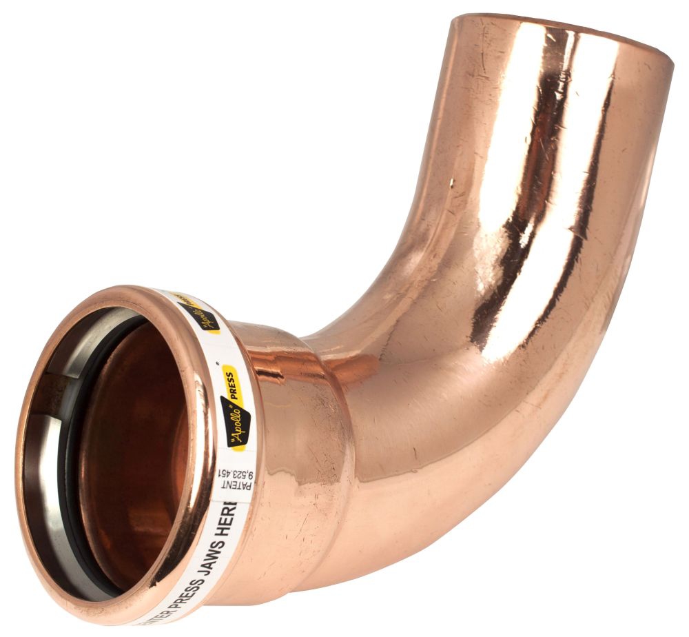 APOLLO 10062074 4" COPPER 90 ELBOW STREET LONG 807-L-2 FTG X PRESS