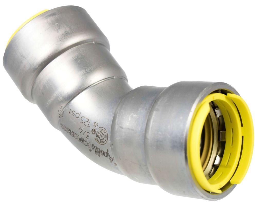 APOLLO PWR7481573 1-1/2" CARBON STEEL 45 ELBOW 406G GAS PRESS X PRESS