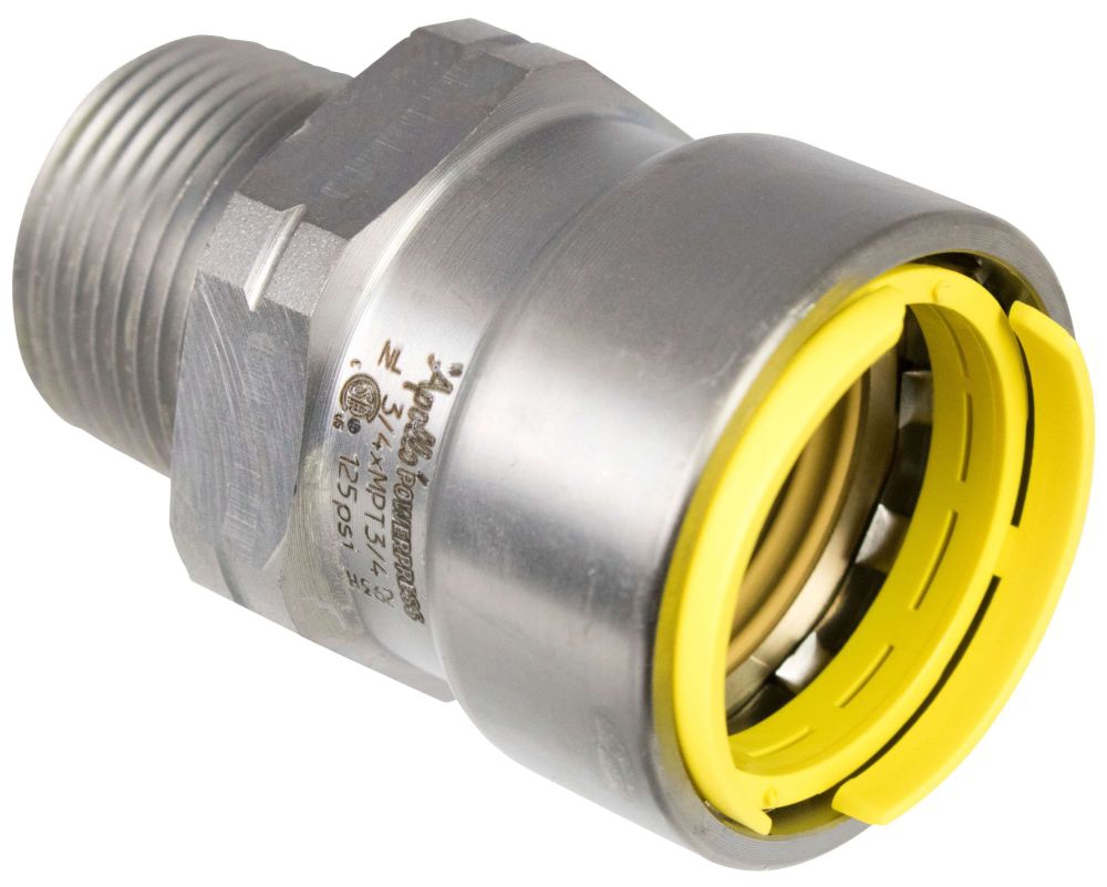 APOLLO PWR7482101 1" CARBON STEEL ADAPTER 404G GAS PRESS X MALE