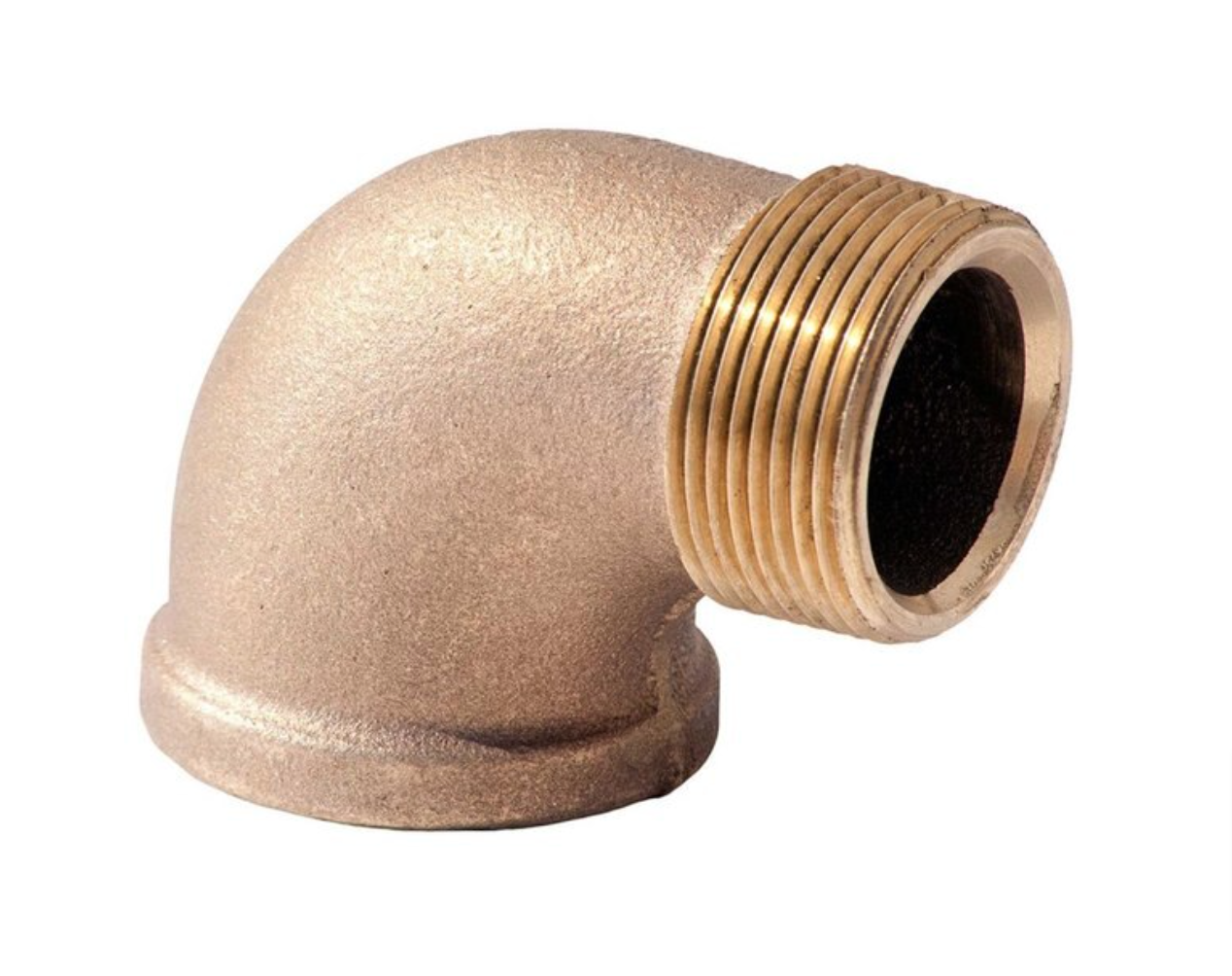 BF B-ST9011 4" BRASS STREET ELBOW 90
