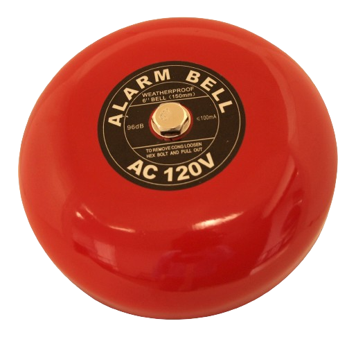 6" Fire Alarm Bell 120V AC Electric
