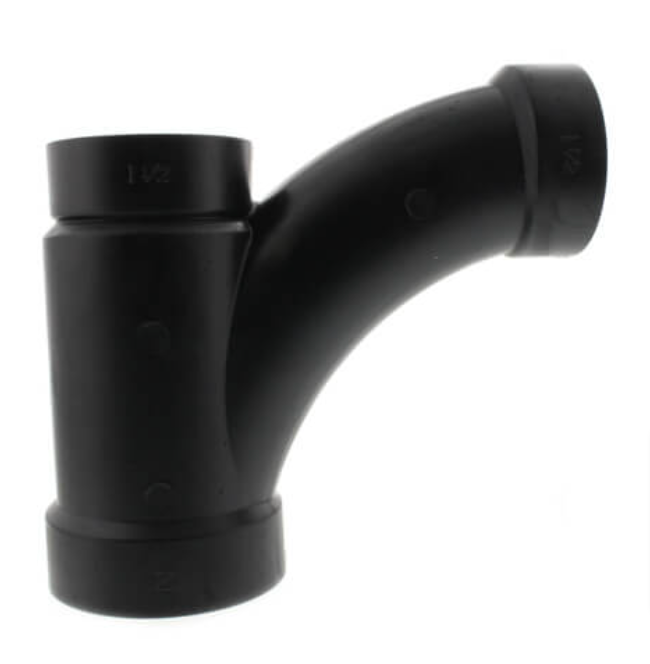 3 X 3 X 1 1/2 ABS Reducing Combination Wye & 1/8