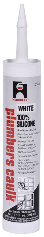 White Silicone Caulk 10.1 Oz