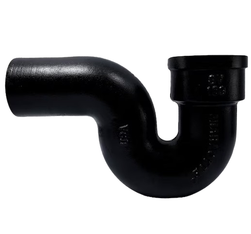 TFI, INC NHPT150T 1-1/2 NO HUB CAST IRON P-TRAP  W/ TAP INLET IMP