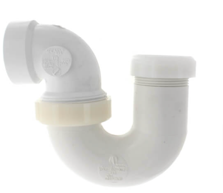 DWV LP708P-015 1-1/2 PVC DWV ADJUSTABLE P-TRAP W/ PLASTIC NUT