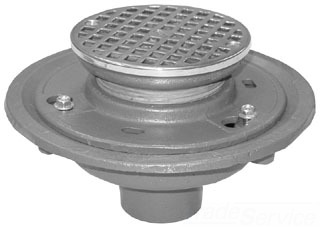 WADE 1100-A5-1-3NH Floor Drain w/ Cast Iron Body, 5" Nicklen Bronze Top, 2", 3" or 4" No Hub for the same price.