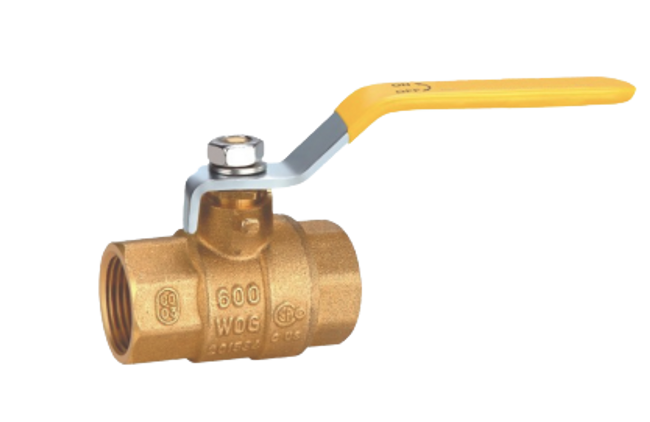 TFP 112BBVTTLF 1-1/2" BRASS BALL VALVE LF T X T
