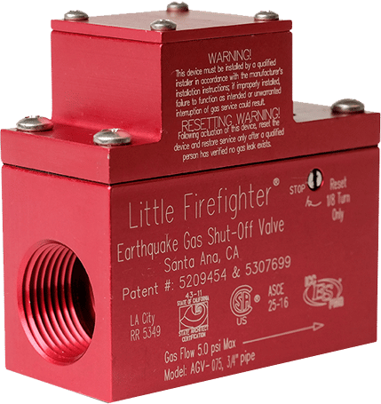 2" Horizontal Gas Shut Off Valve