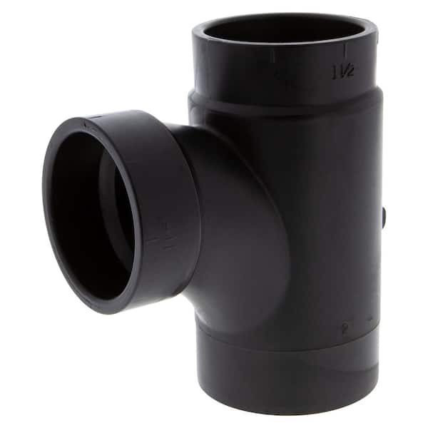 2 X 1 1/2 X 1 1/2 ABS Sanitary Tee Reducing Street