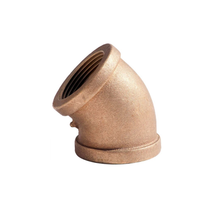 BF B-L4511 4" BRASS ELBOW 45