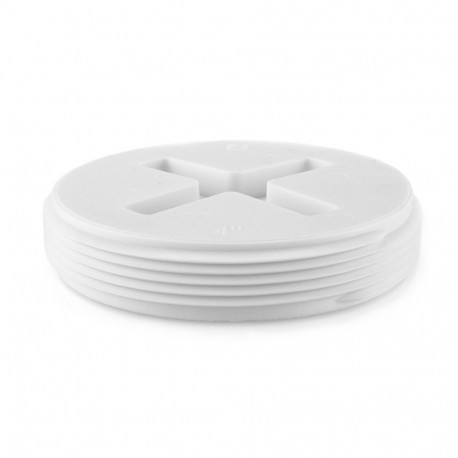 DWV LP110-020 2 PVC DWV FLUSH CLEANOUT COUNTERSUNK PLUG