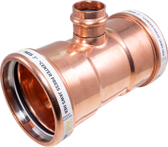 APOLLO 10066604 3" X 2" X 2" COPPER TEE 811R PRESS X PRESS X PRESS