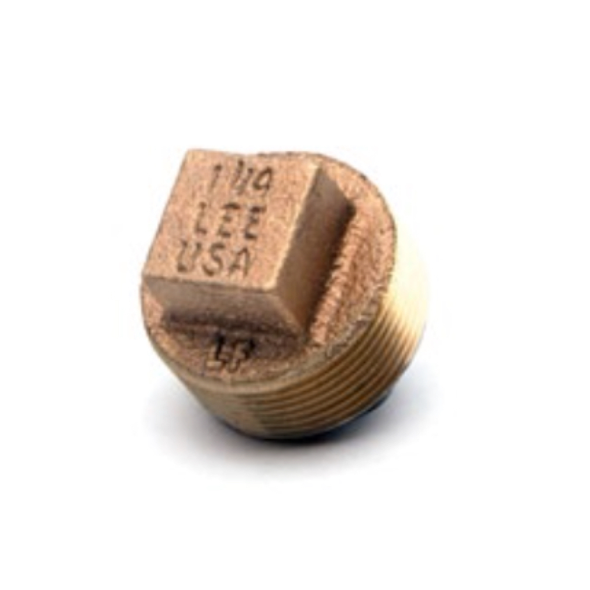 BF E-PL01 1/4" BRASS PLUGS SOLID-HEX