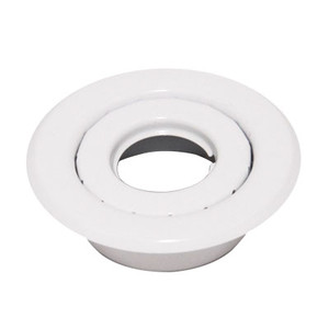 401 Short Escutcheon Canopy Cup 1/2" White